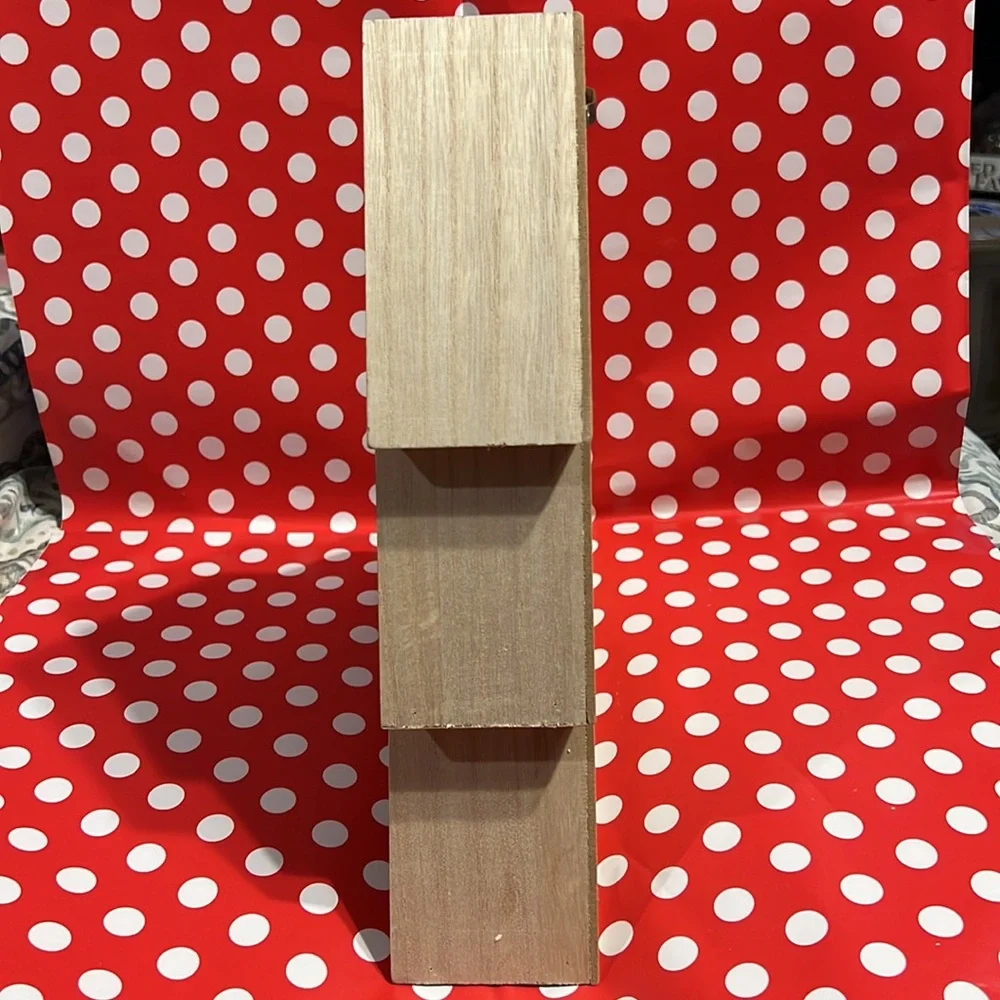 Target Bullseye's Playground Christmas New Wooden Display Decor Wall Shelf 12”